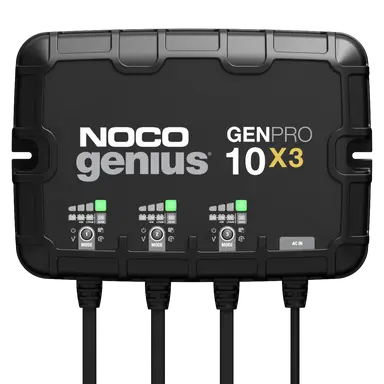 genpro10x3_1 NOCO GENPRO10X3 12V 3-Bank 30A Onboard Battery Charger
