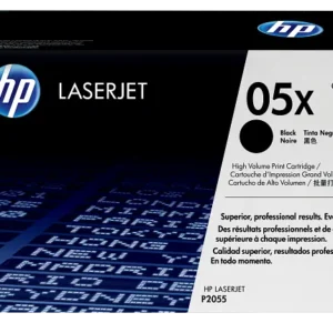 HP 05X High Yield Black Original LaserJet Toner Cartridge, CE505X