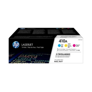 HP 410A 3-pack Cyan/Magenta/Yellow Original LaserJet Toner Cartridges, CF251AM