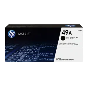 HP 49A Black Original LaserJet Toner Cartridge, Q5949A