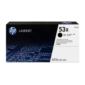 HP 53X High Yield Black Original LaserJet Toner Cartridge, Q7553X
