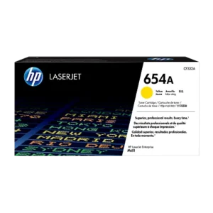 HP 654A Yellow Toner Cartridge CF332A CF332-00906a USRow_M1754172 HP 654A Yellow Original LaserJet Toner Cartridge, CF332A