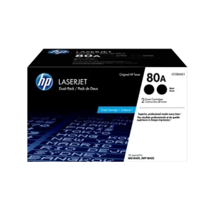 HP 80A Dual-Pack Toner Cartridges CF280AD1 CF280-00919a NA_M2166396 HP 80A 2-pack Black Original LaserJet Toner Cartridges, CF280AD1