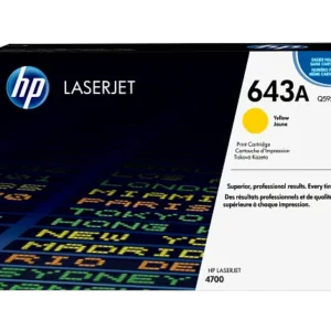HP 643A Yellow Original LaserJet Toner Cartridge, Q5952A