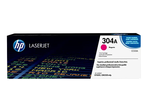 HP Color LaserJet CP2025 Magenta Cartridge, CC533A