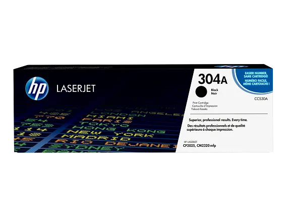 HP Color LaserJet CP2025 Black Cartridge, CC530A
