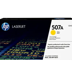 HP 507A Yellow Original LaserJet Toner Cartridge, CE402A