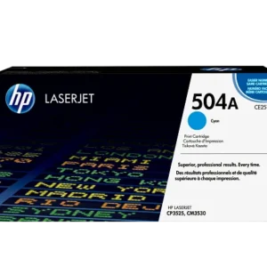 HP 504A Cyan Original LaserJet Toner Cartridge, CE251A