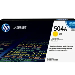 HP 504A Yellow Original LaserJet Toner Cartridge, CE252A
