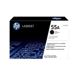 HP 55A Black Original LaserJet Toner Cartridge, CE255A