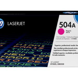 HP 504A Magenta Original LaserJet Toner Cartridge, CE253A