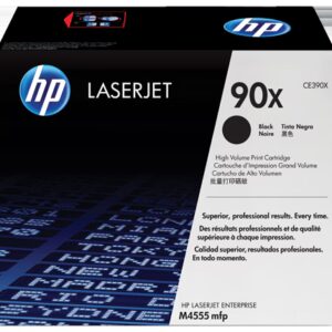 HP 90X High Yield Black Original LaserJet Toner Cartridge, CE390X
