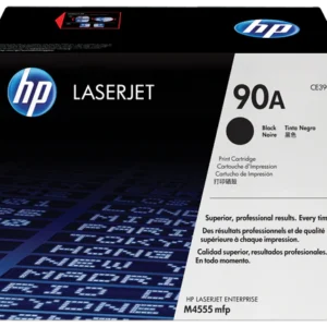 HP 90A Black Original LaserJet Toner Cartridge, CE390A