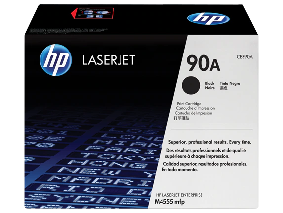 HP 90A Black Original LaserJet Toner Cartridge, CE390A