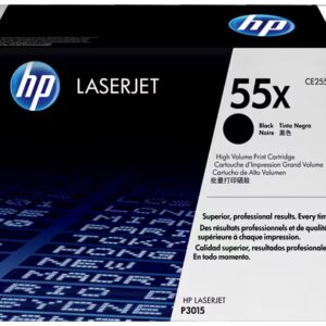 HP 55X Black Original LaserJet Toner Cartridge, CE255X
