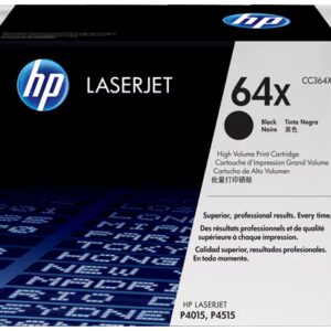 HP 64X High Yield Black Original LaserJet Toner Cartridge, CC364X