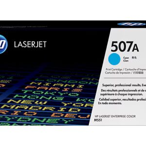 HP 507A Cyan Original LaserJet Toner Cartridge, CE401A