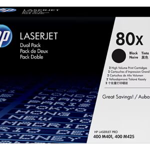 c03522151 HP 80X 2-pack High Yield Black Original LaserJet Toner Cartridges, CF280XD